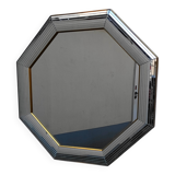Belgian octagonal mirror "Deknudt Mirrors" from the 80s