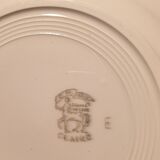 Suite of 10 flat plates Creil Montereau