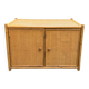 Low rattan cabinet
