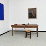 Walnut silk table 1900