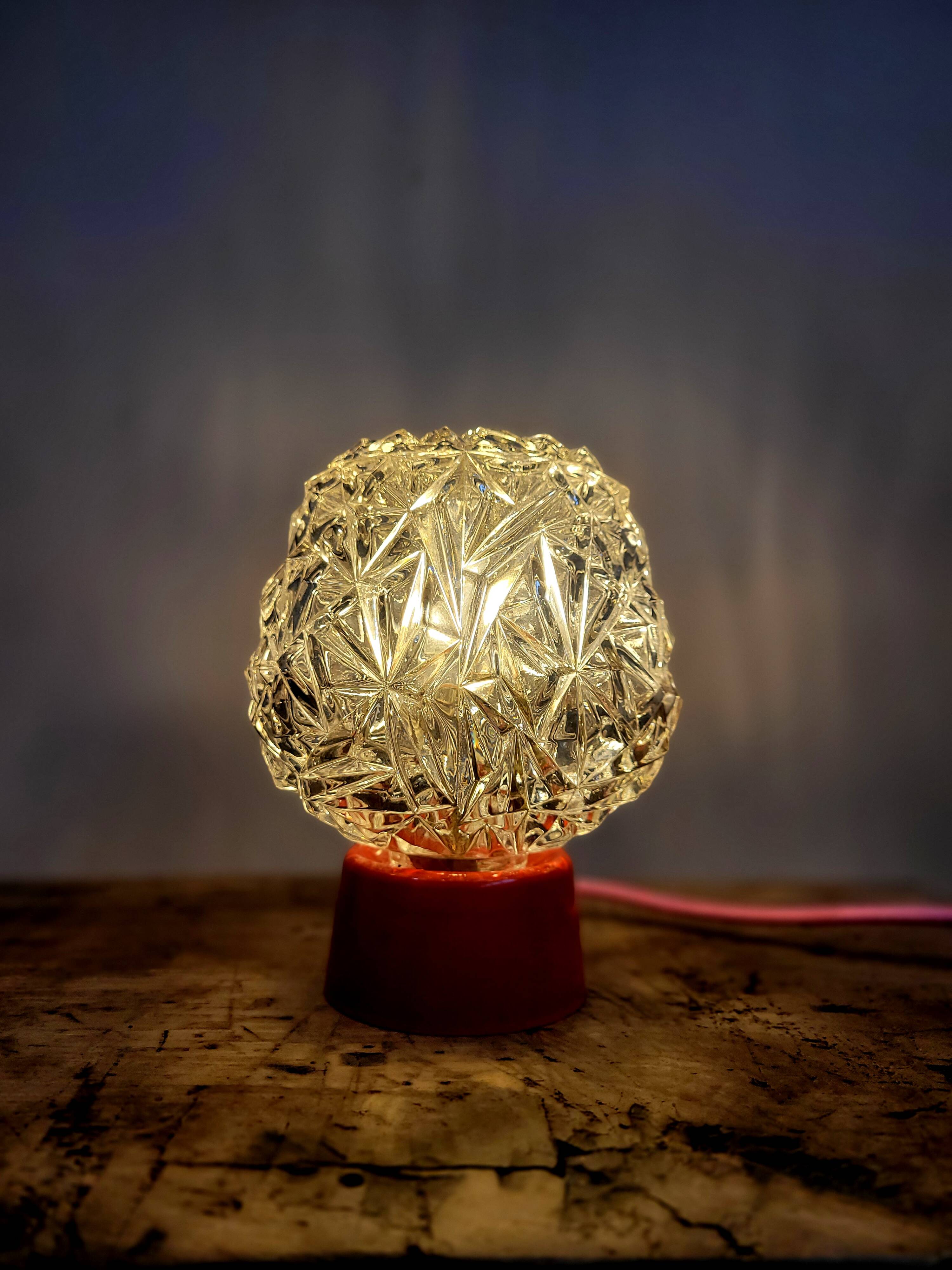 Vintage chic and colorful lamp