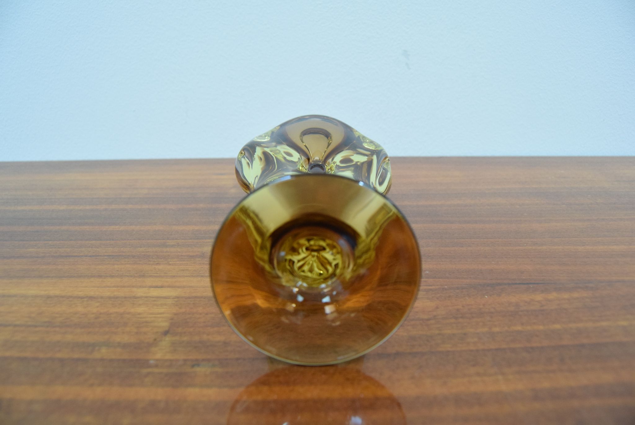 Mid-century Art Glass Vase,Chribska,1960's.