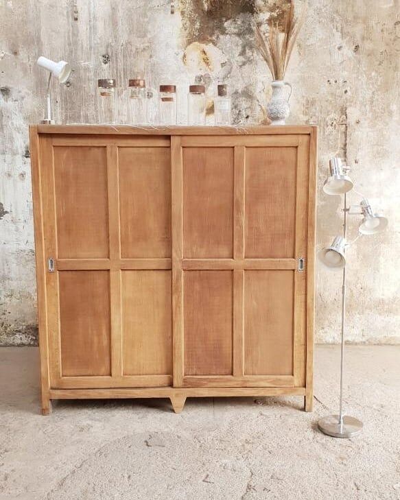 Furniture with vintage sliding doors