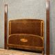 Art Deco period bed in marquetry of Loupe and Lemon tree around 1925