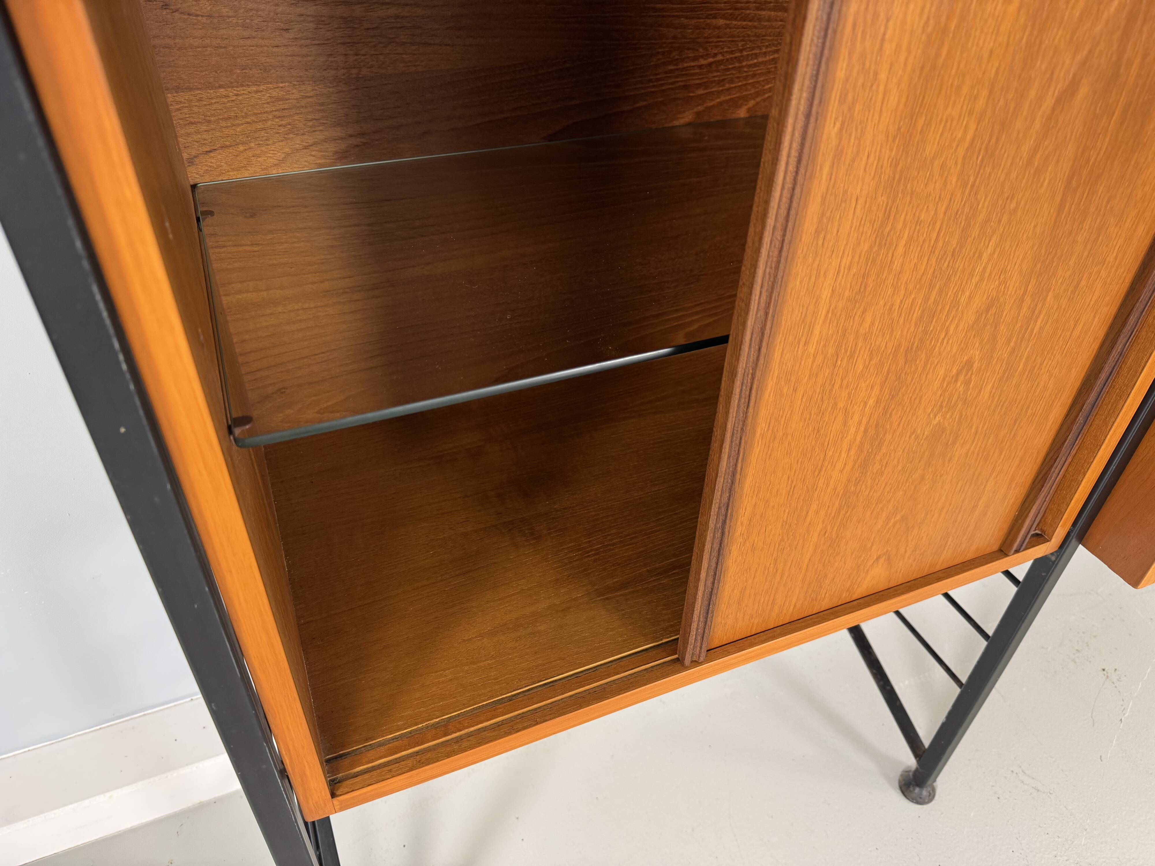 Mid-century "Ladderax" wall system produced by Staples in the UK.