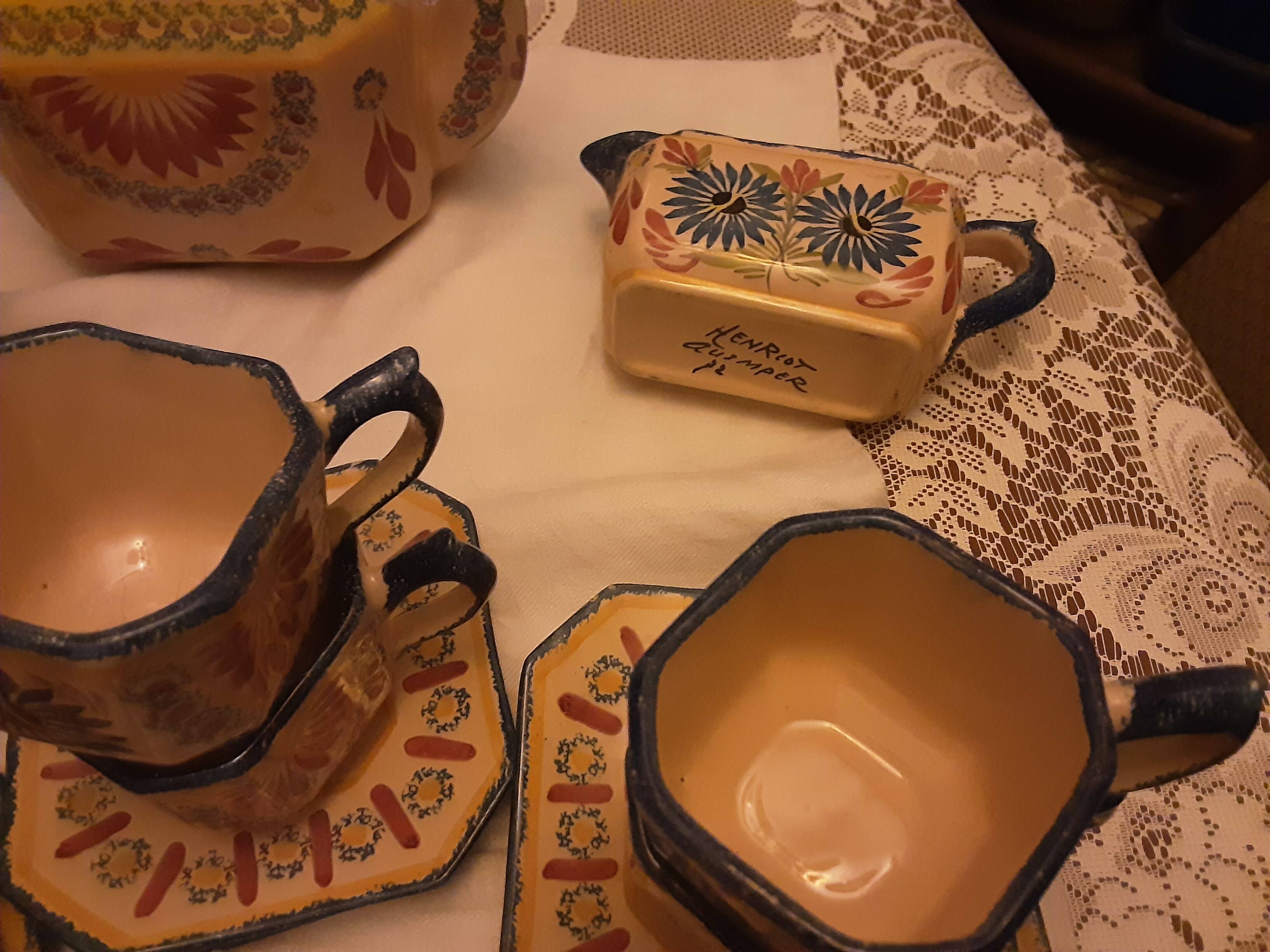 COFFEE SERVICE QUIMPER HENRIOT 72