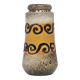 Brown & ochre curl West Germany vase