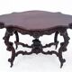 Rococo mahogany table, France, circa 1870.