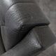Paire de fauteuils design italien en skaï noir