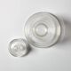 Carafe en verre vintage en forme de cloche avec bouchon : carafe italienne des années 50