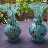 Paire de vases modèle Pervenche  Legras