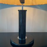 Lampe vintage en métal noir années 70