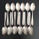 Set of 12 Christofle tablespoons in silver metal