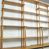 Handmade wooden bookshelf, 1960s