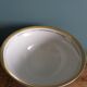 5 Uzbekistan porcelain tea bowls or cups, cobalt and gold decor