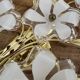 Set of Murano flower wall sconces