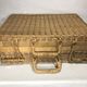 Old picnic basket 60s rattan wicker vintage