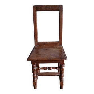 chaise de Lorraine XVIIème en chêne massif
