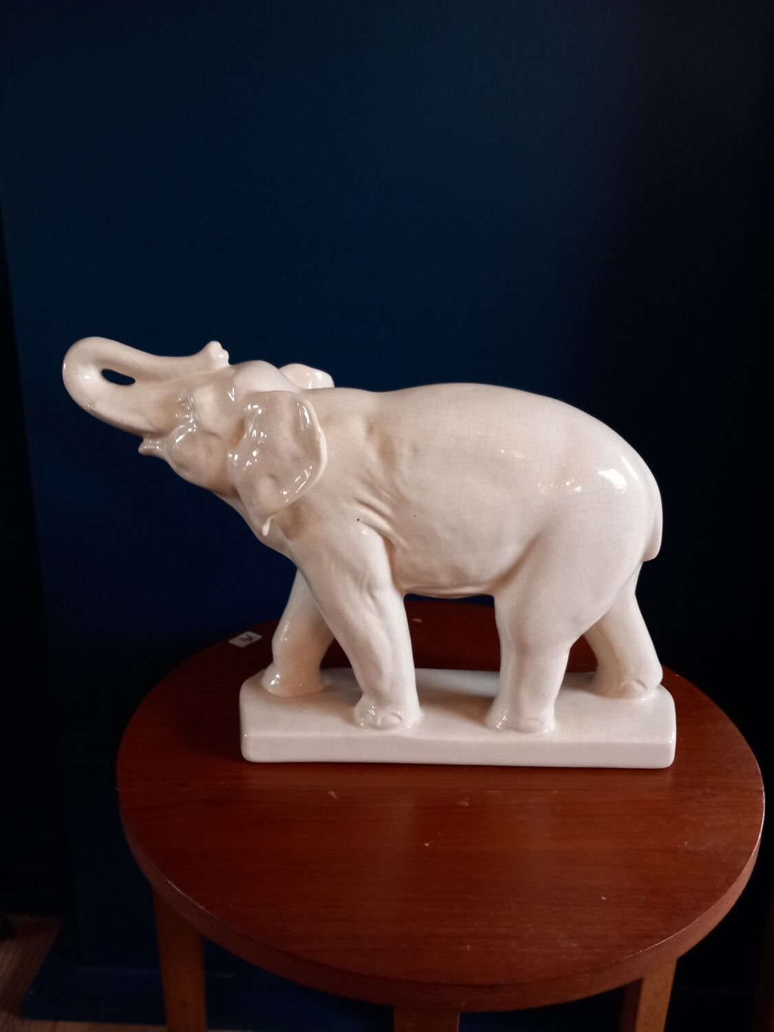 Art deco elephant statue