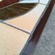 Roger Capron, vintage coffee table with ceramic top, design furniture.