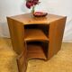 Vintage Nathan Teak Corner Cabinet (c. 1960s–1970s) – Mid-Century Modern  A