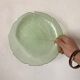 10 assiettes plates en verre feuille