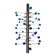Contemporary Light-Blue and Blue “Cactus” Murano Glass Sputnik Chandelier