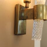Pair of Murano glass wall lights, Toso