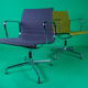 Set of 8 chairs model EA108 & EA107 by Charles and Ray Eales Vitra edition