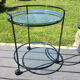 Vintage round service 70 glass trays