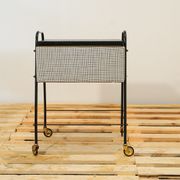 Table de couture allemand sur roulettes des années 1970