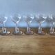 5 champagne flutes in Portieux crystal