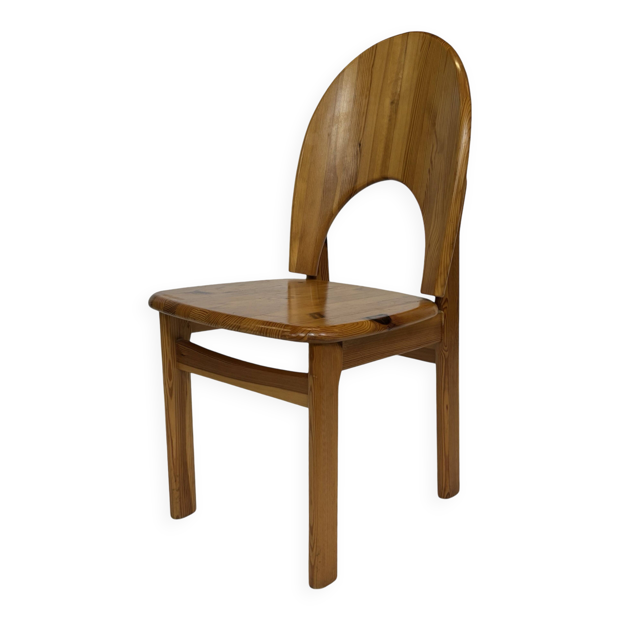 Vintage Rainer Daumiller pine chair minimalist design