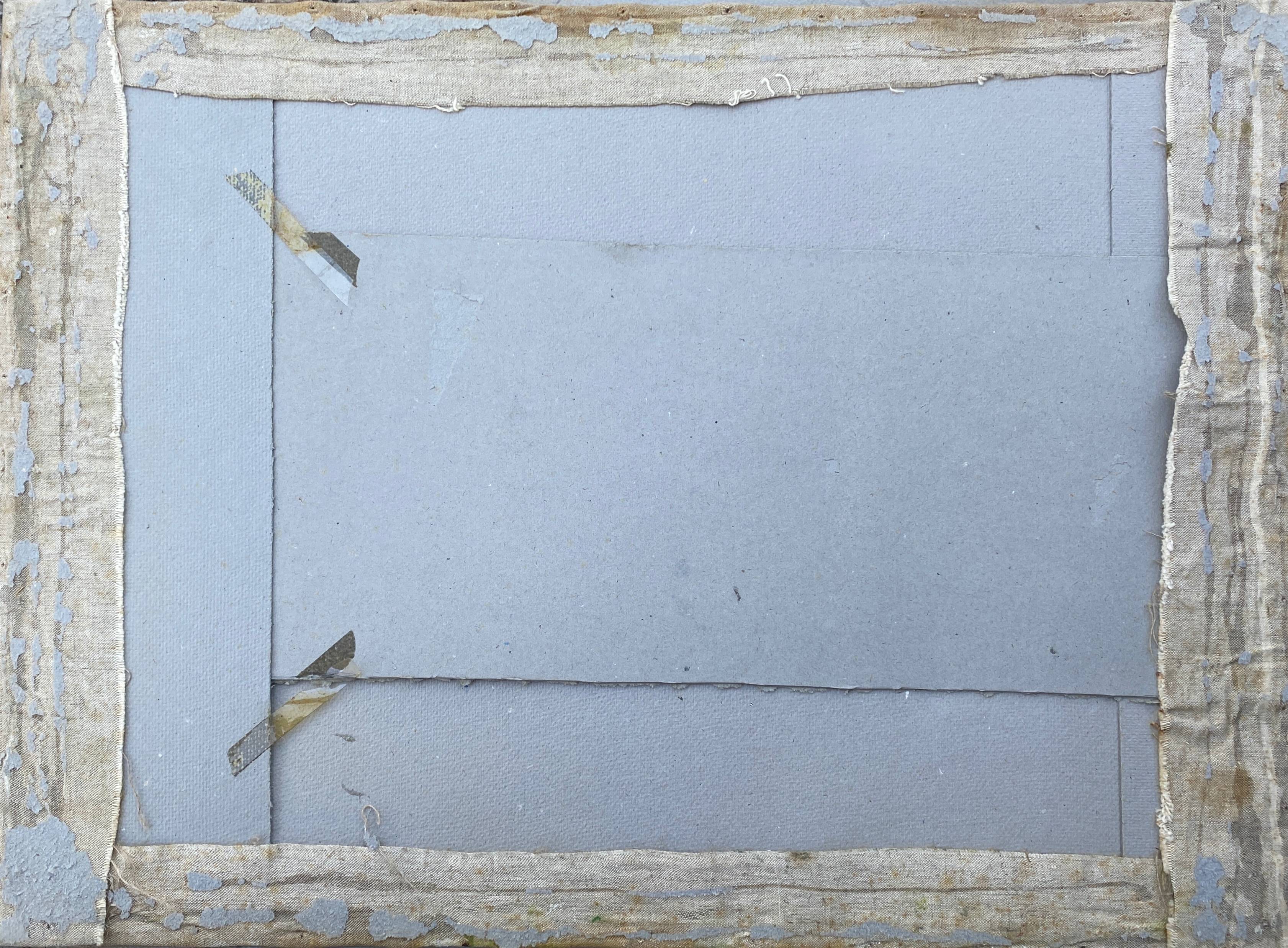 HST painting "Countryside landscape" Fields and valley in summer