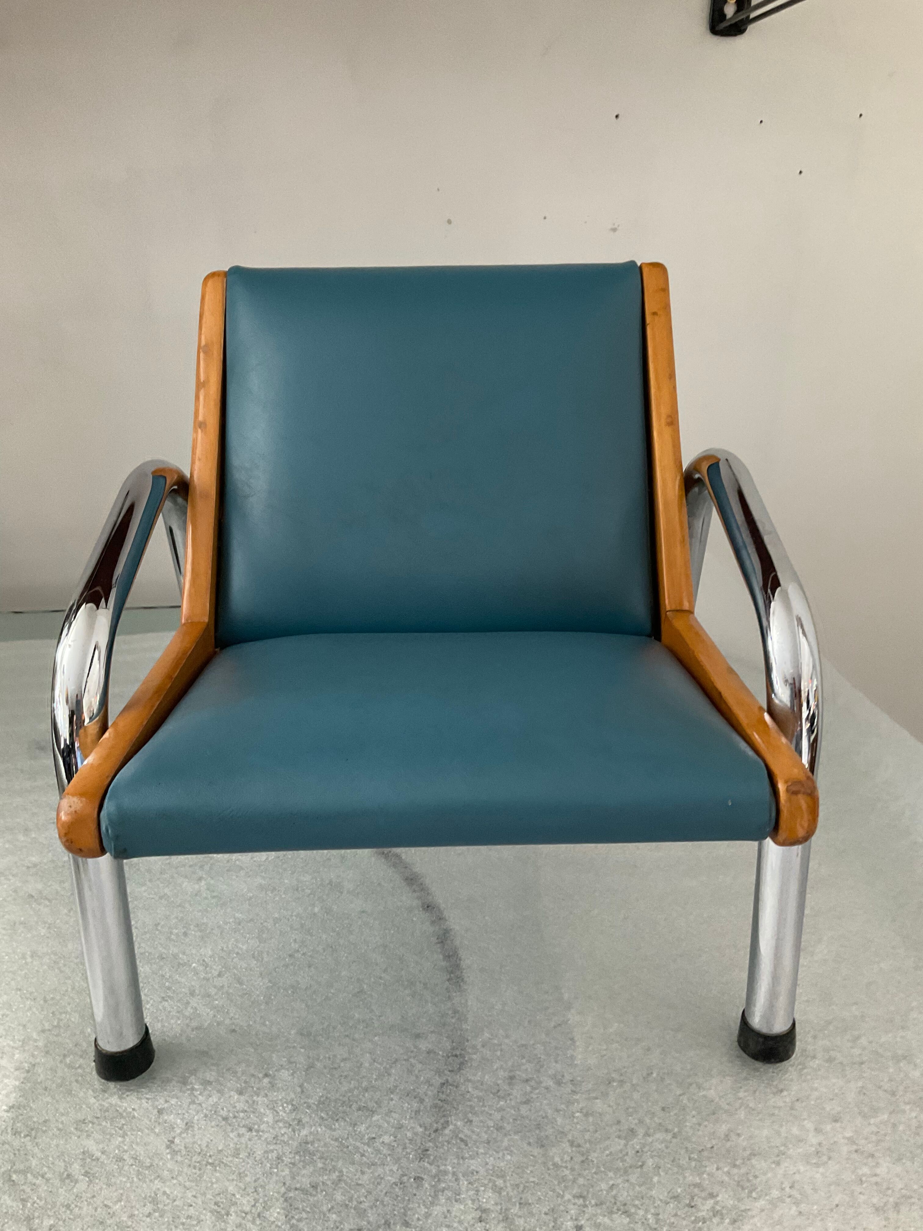 Fauteuil lounge enfant des années 50-60