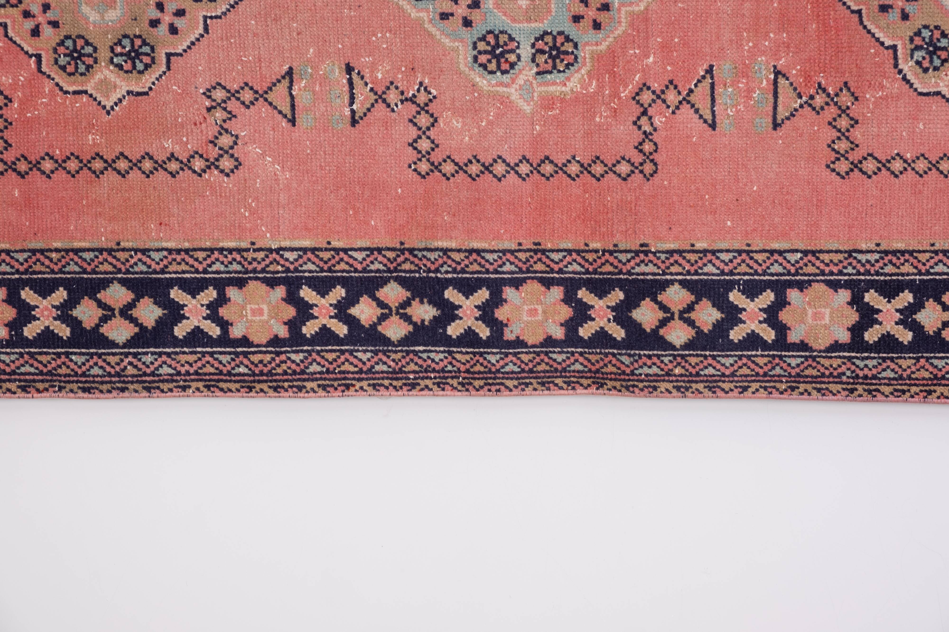 Overdyed Long and Wide Turkish Oushak Runner 4'7" X 11'10"