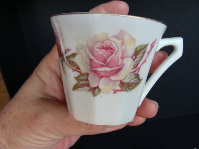Vintage rose cups