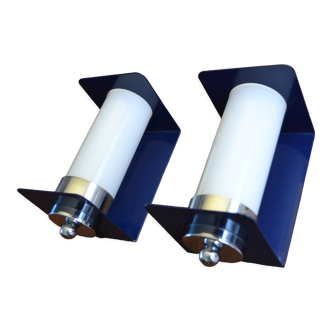 Pair of vintage sconces 70s Delmas