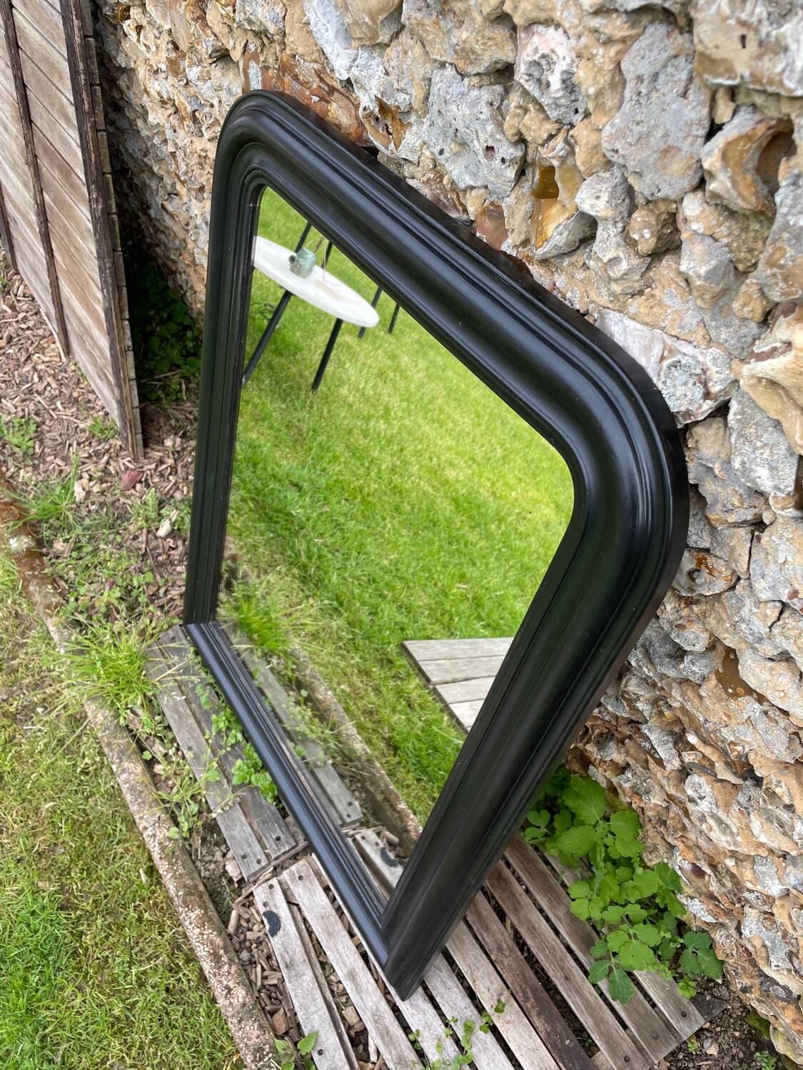 Miroir Louis Philippe noir