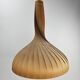 Large vintage hanging lamp veneer wood Hans Agne Jacobsson