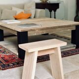 Japanese solid oak stool
