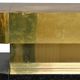 Large bar in black lacquer and gilded brass by Jean-Claude Mahey