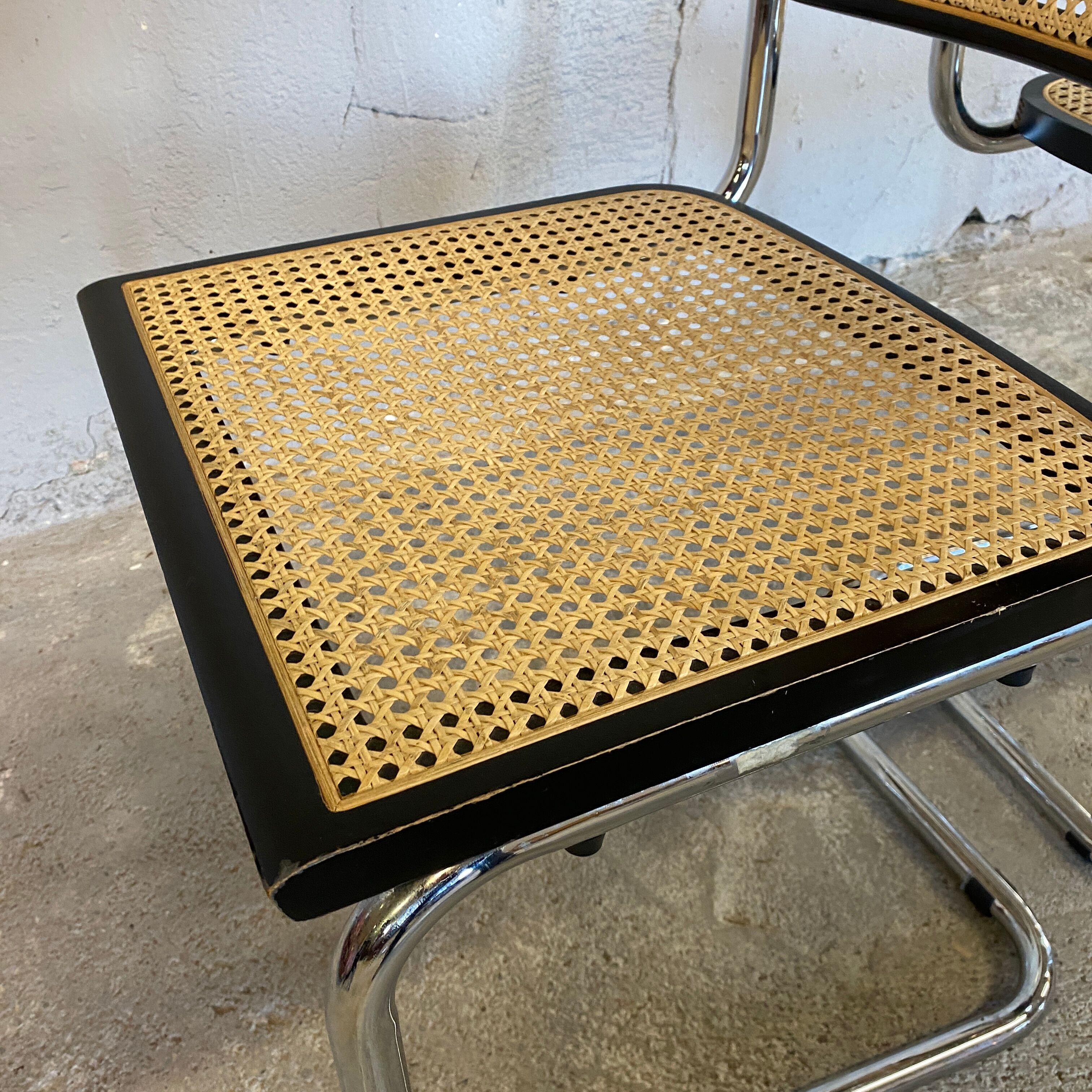 Paire de chaises Cesca de Marcel Breuer