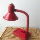Red desk lamp with pencil holder 80/90'