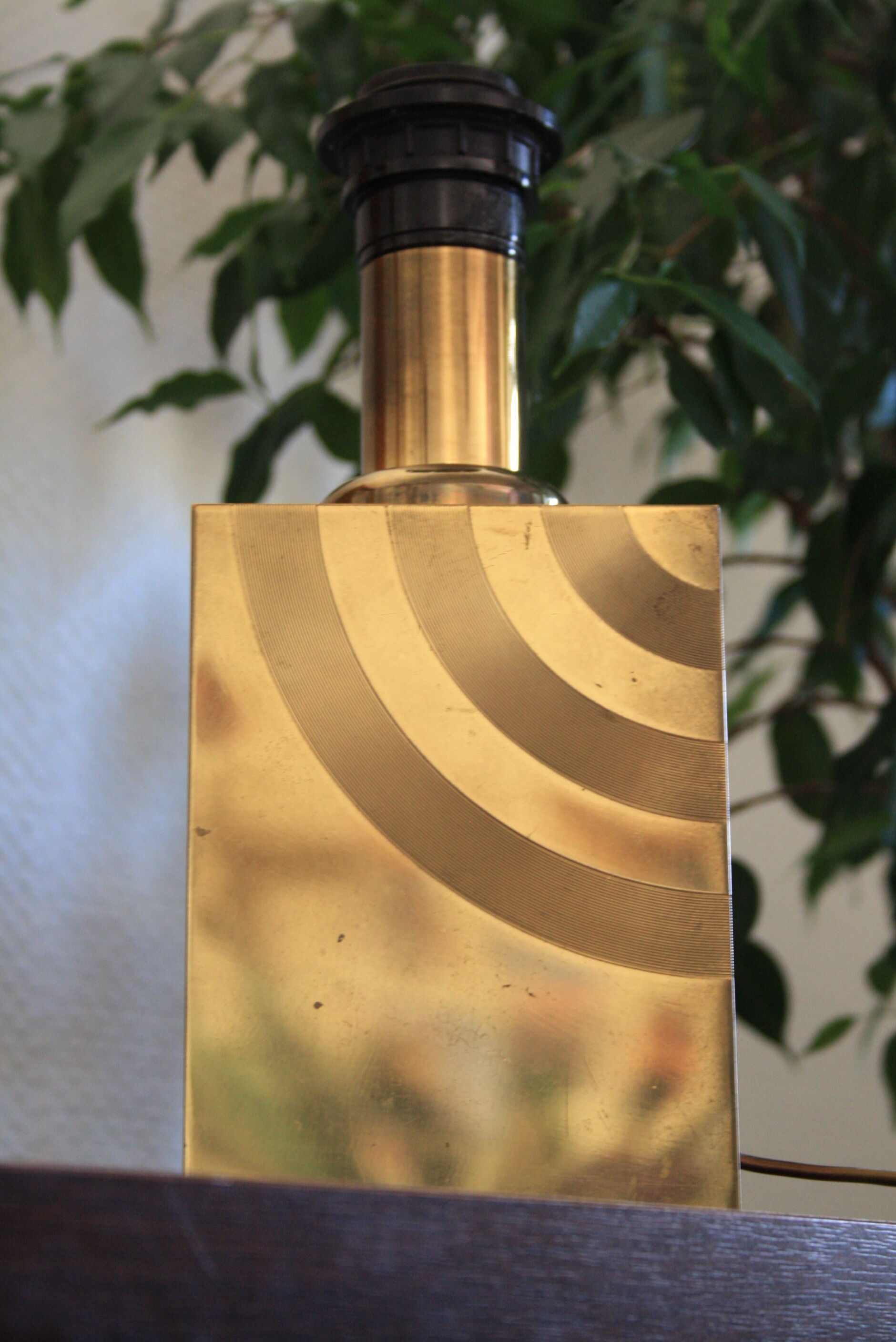 Vintage golden brass design lamp