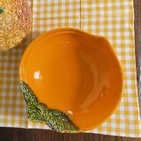 Orange slip salad bowl