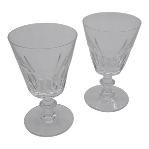 2 verres à eau cristal