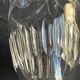 Decanter and 6 cut crystal porto glasses XIXth