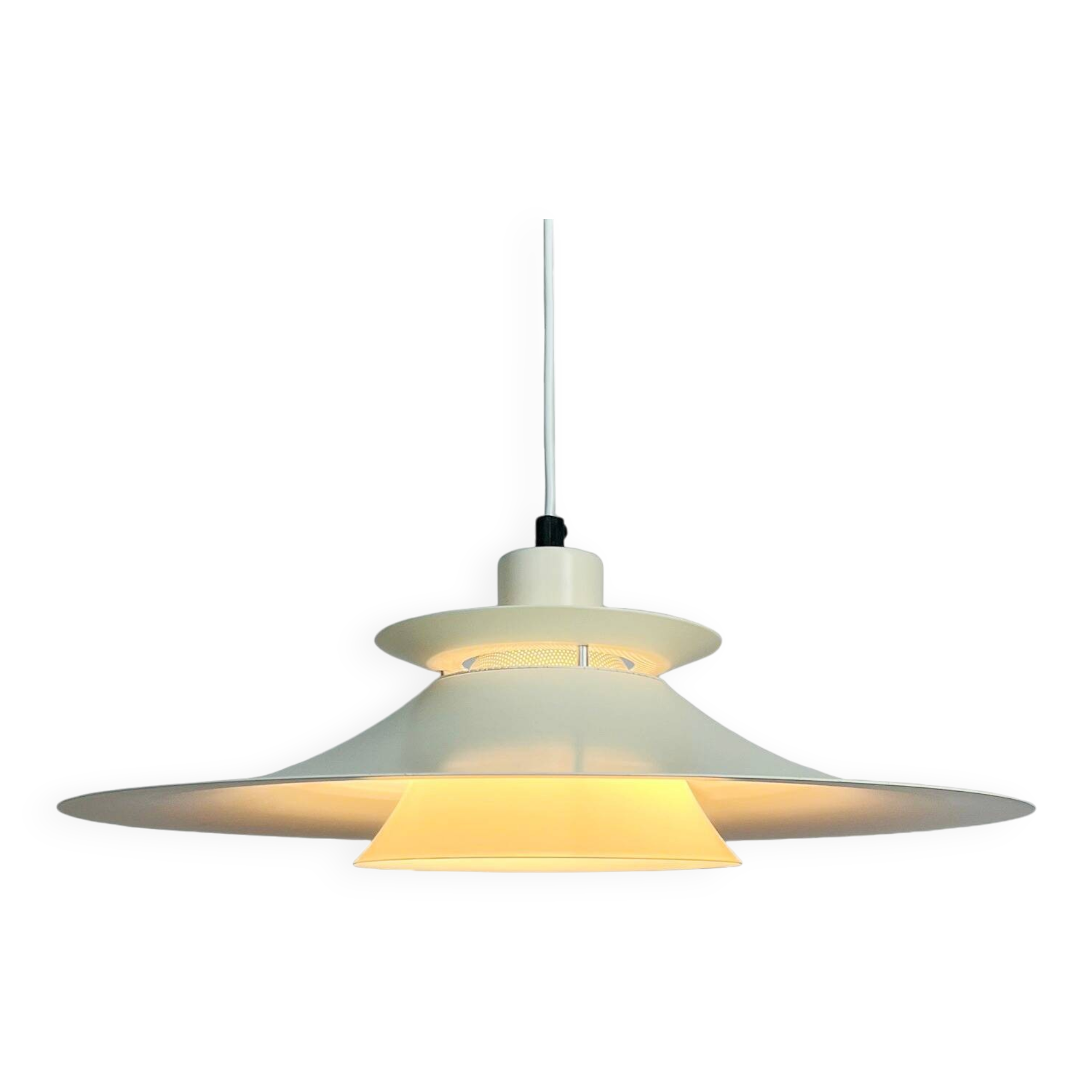 Vintage Danish Pendant Light • Design Light AS • 1970
