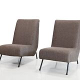 Set of two Italian design armchairs from the 1950s